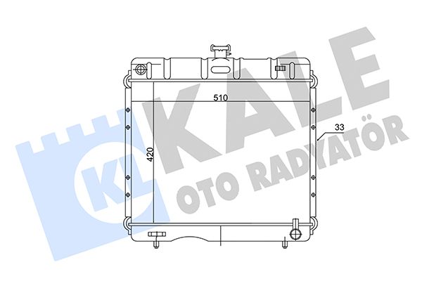 172900 KALE OTO RADYATÖR Радиатор, охлаждение двигателя