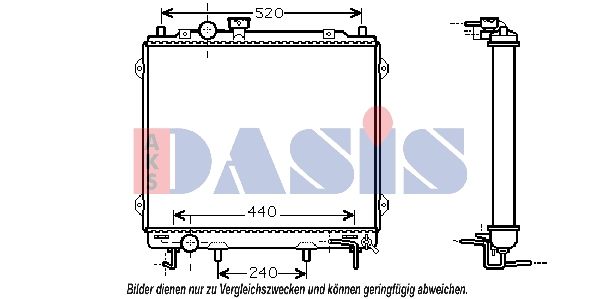 510039N AKS DASIS Радиатор, охлаждение двигателя