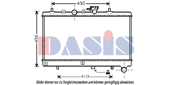 510056N AKS DASIS Радиатор, охлаждение двигателя