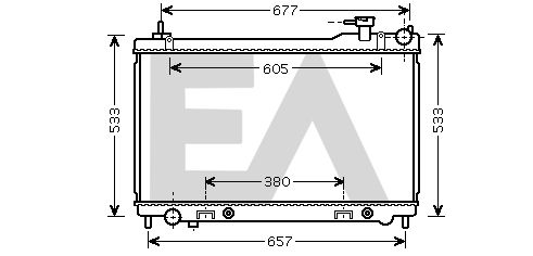 31R18119 EACLIMA Радиатор, охлаждение двигателя