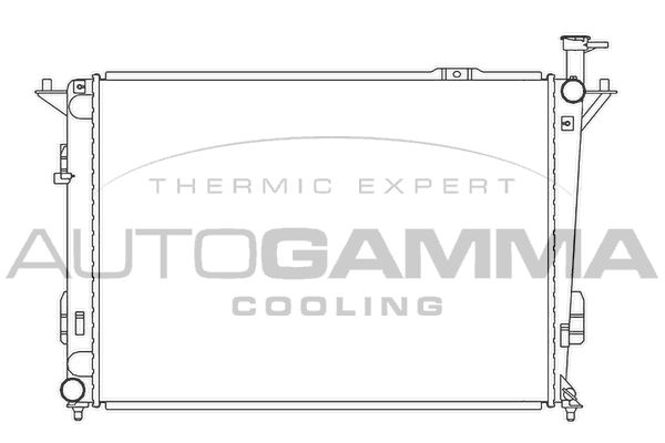 105841 AUTOGAMMA Радиатор, охлаждение двигателя