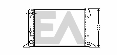 31R02069 EACLIMA Радиатор, охлаждение двигателя