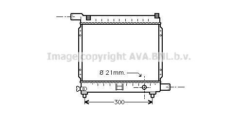 MS2179 AVA QUALITY COOLING Радиатор, охлаждение двигателя