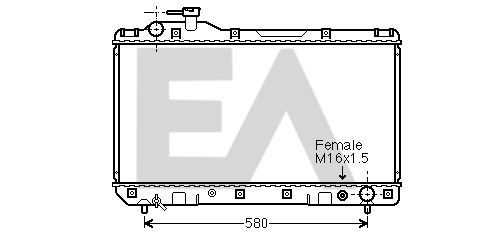 31R71104 EACLIMA Радиатор, охлаждение двигателя