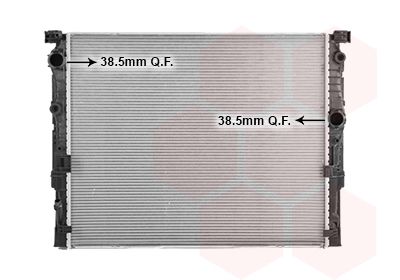 06012753 VAN WEZEL Радиатор, охлаждение двигателя