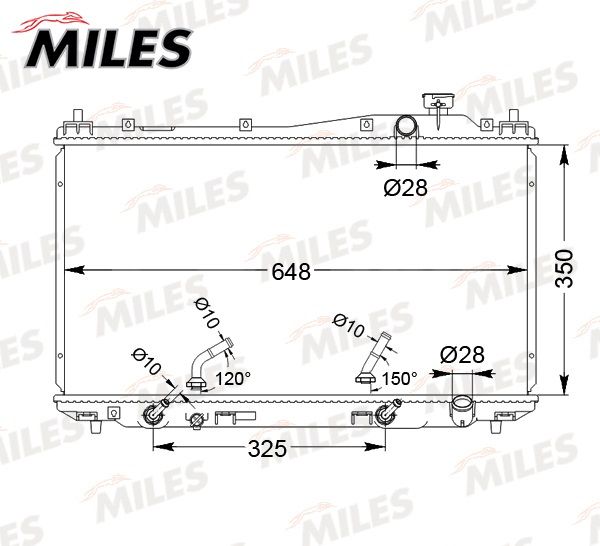 ACRB077 MILES Радиатор, охлаждение двигателя