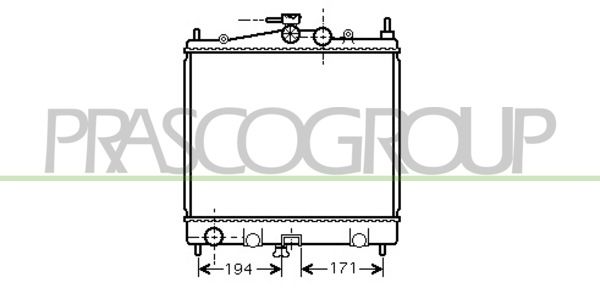 DS011R009 PRASCO Радиатор, охлаждение двигателя