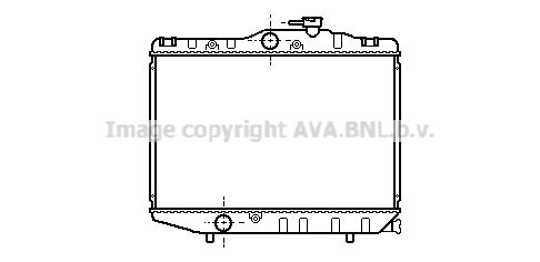 TO2038 AVA QUALITY COOLING Радиатор, охлаждение двигателя