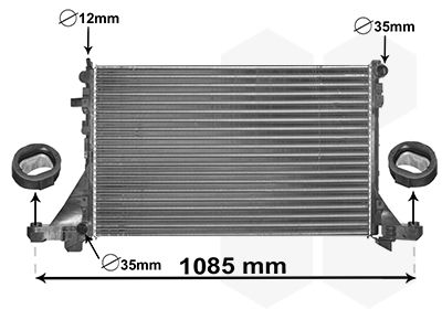 43002560 VAN WEZEL Радиатор, охлаждение двигателя