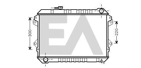 31R52106 EACLIMA Радиатор, охлаждение двигателя