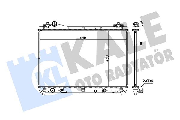365500 KALE OTO RADYATÖR Радиатор, охлаждение двигателя