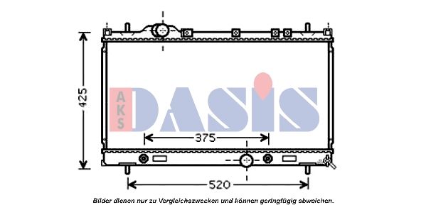 520097N AKS DASIS Радиатор, охлаждение двигателя