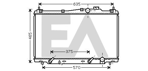 31R26070 EACLIMA Радиатор, охлаждение двигателя