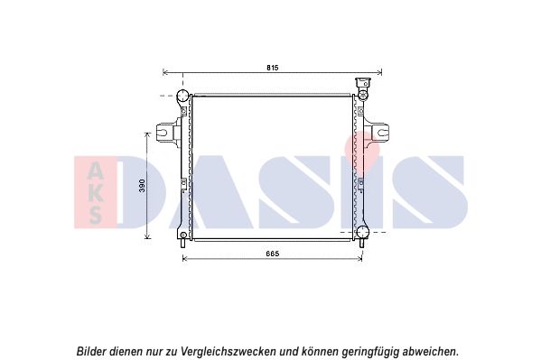 520132N AKS DASIS Радиатор, охлаждение двигателя