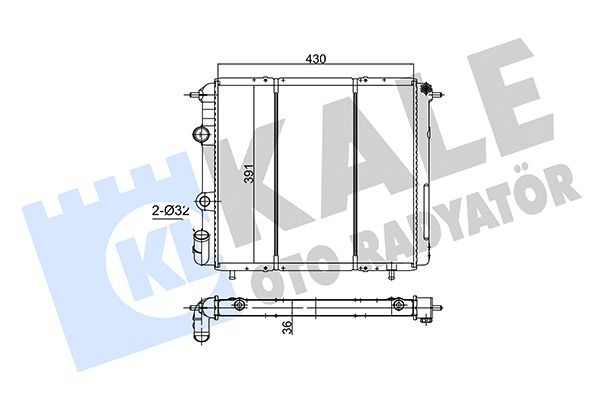 108400 KALE OTO RADYATÖR Радиатор, охлаждение двигателя