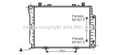 MSA2144 PRASCO Радиатор, охлаждение двигателя