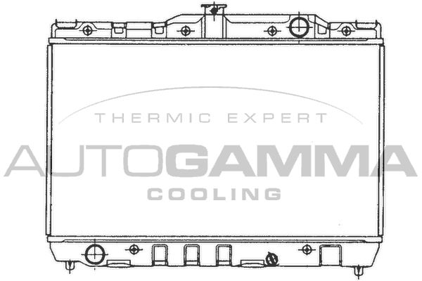 101001 AUTOGAMMA Радиатор, охлаждение двигателя