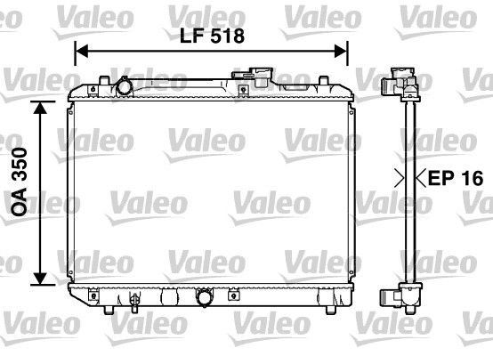 732750 VALEO Радиатор, охлаждение двигателя