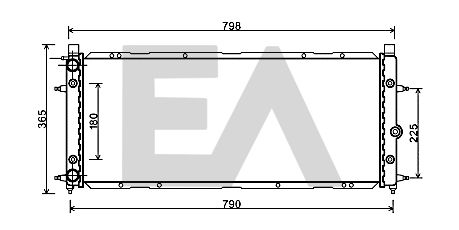 31R77038 EACLIMA Радиатор, охлаждение двигателя