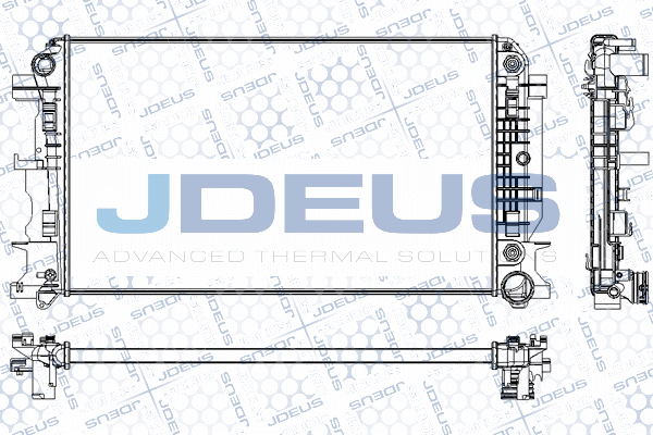 RA0170890 JDEUS Радиатор, охлаждение двигателя