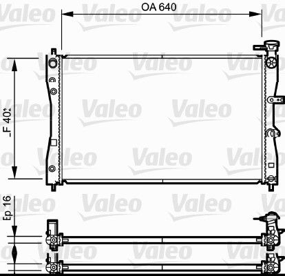 735055 VALEO Радиатор, охлаждение двигателя