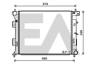 31R28096 EACLIMA Радиатор, охлаждение двигателя