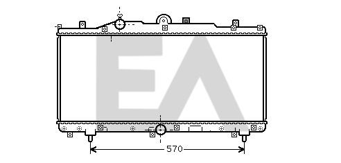 31R25033 EACLIMA Радиатор, охлаждение двигателя