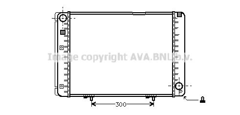 MS2175 AVA QUALITY COOLING Радиатор, охлаждение двигателя