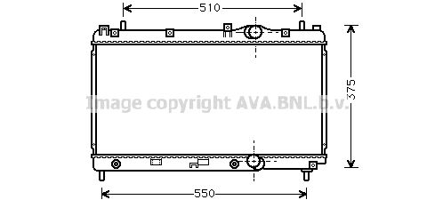 CR2031 AVA QUALITY COOLING Радиатор, охлаждение двигателя