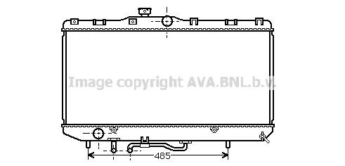 TO2146 AVA QUALITY COOLING Радиатор, охлаждение двигателя