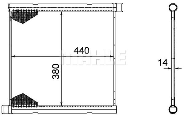 CR1124000P MAHLE Радиатор, охлаждение двигателя