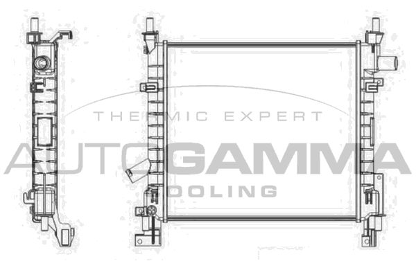 103429 AUTOGAMMA Радиатор, охлаждение двигателя