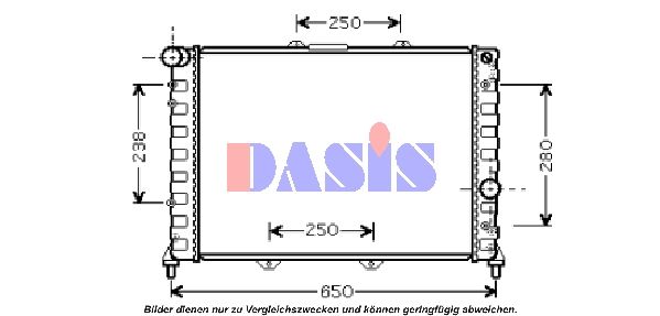 010007N AKS DASIS Радиатор, охлаждение двигателя