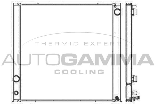 107369 AUTOGAMMA Радиатор, охлаждение двигателя