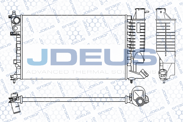 M0070410 JDEUS Радиатор, охлаждение двигателя