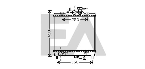 31R36018 EACLIMA Радиатор, охлаждение двигателя