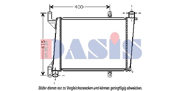 220000N AKS DASIS Радиатор, охлаждение двигателя