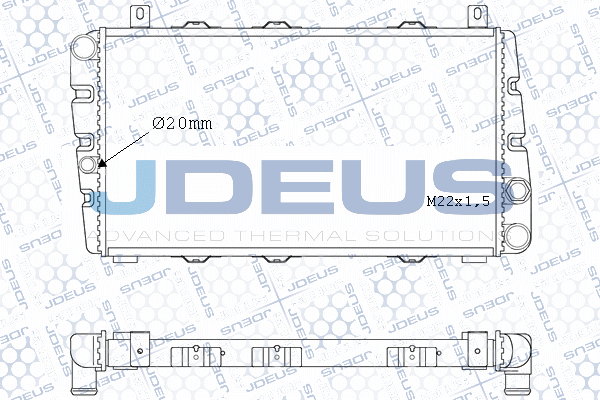 M038004A JDEUS Радиатор, охлаждение двигателя