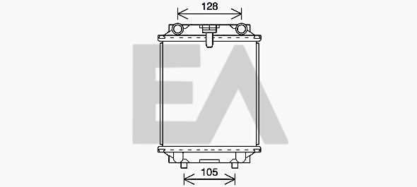 31R02064 EACLIMA Радиатор, охлаждение двигателя