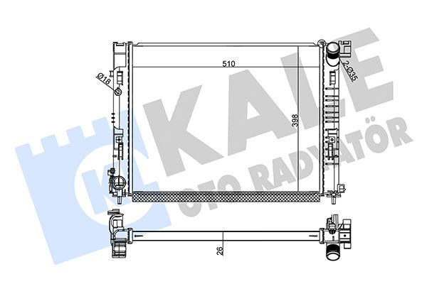 357285 KALE OTO RADYATÖR Радиатор, охлаждение двигателя