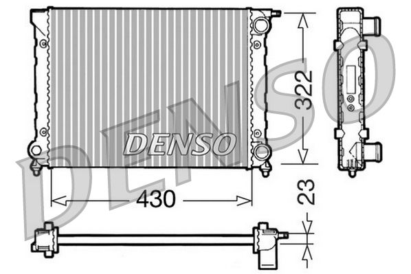 DRM32004 DENSO Радиатор, охлаждение двигателя