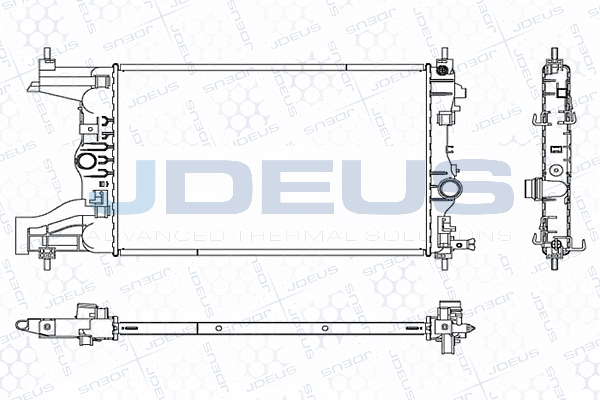 M0201050 JDEUS Радиатор, охлаждение двигателя