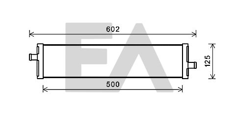 31R77003 EACLIMA Радиатор, охлаждение двигателя