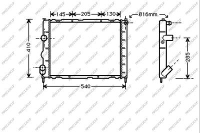 RN320R008 PRASCO Радиатор, охлаждение двигателя