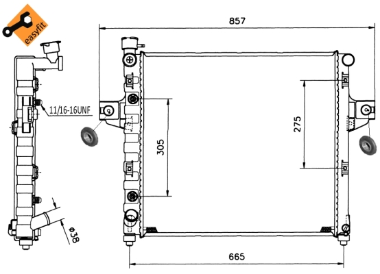 WG1723145 WILMINK GROUP Радиатор, охлаждение двигателя