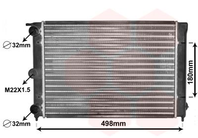 58002039 VAN WEZEL Радиатор, охлаждение двигателя