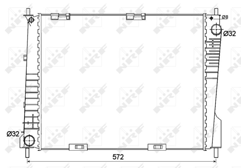 53125 NRF Радиатор, охлаждение двигателя