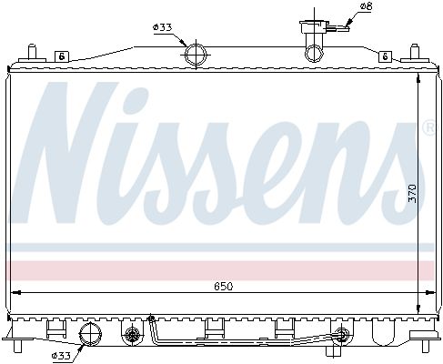 67503 NISSENS Радиатор, охлаждение двигателя