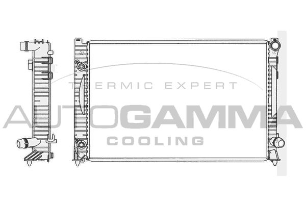 103880 AUTOGAMMA Радиатор, охлаждение двигателя
