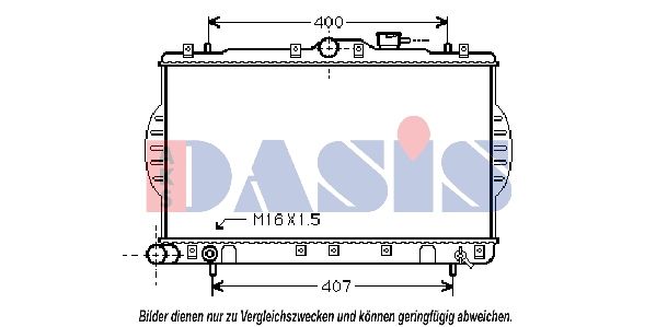 560016N AKS DASIS Радиатор, охлаждение двигателя